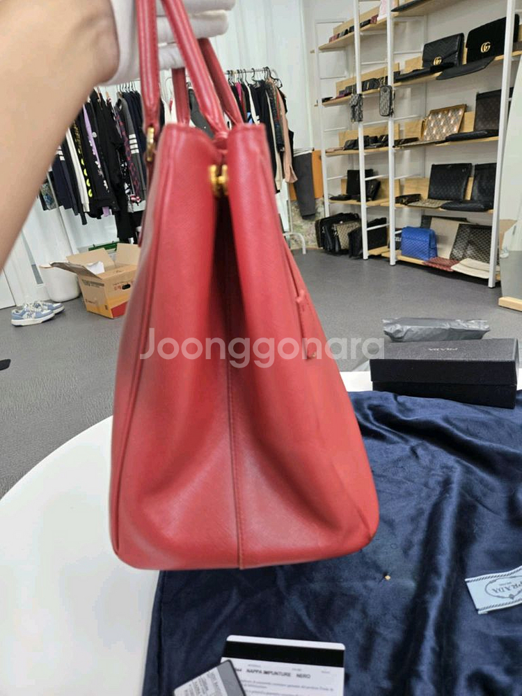 [A급컨디션]프라다 사피아노 토트백--4