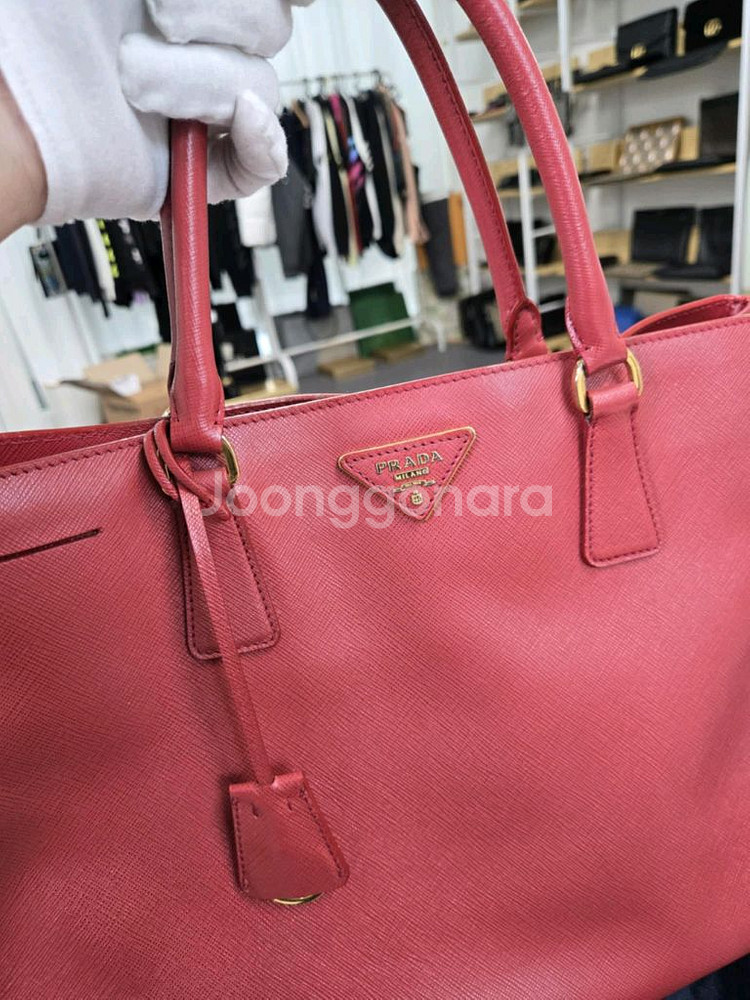[A급컨디션]프라다 사피아노 토트백--1