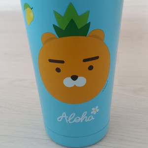 이디야 라이언 텀블러 빨대