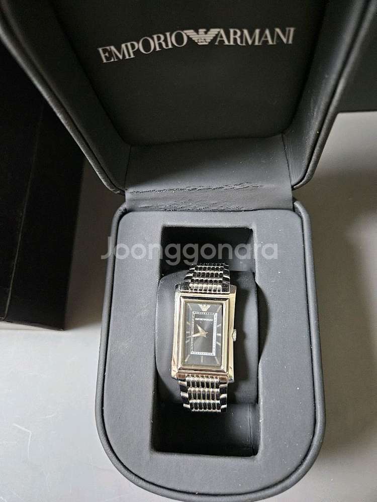 알마니 여성용 메탈 손목 시계--0