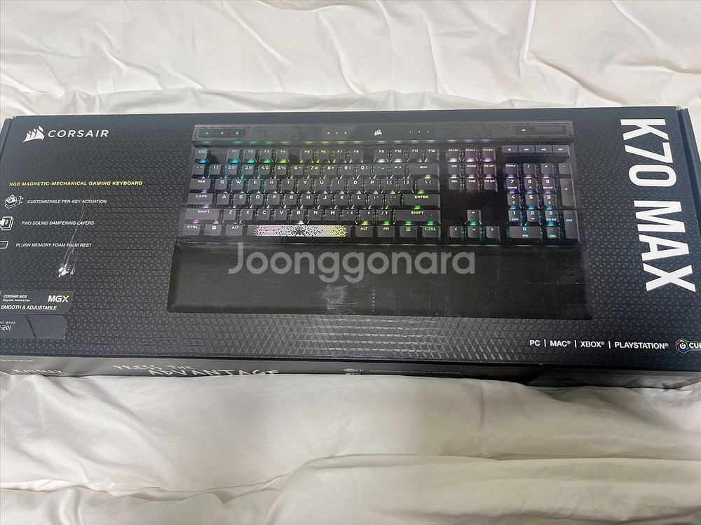 커세어 k70 max mgx 마그네틱축 풀윤활 래피드--0