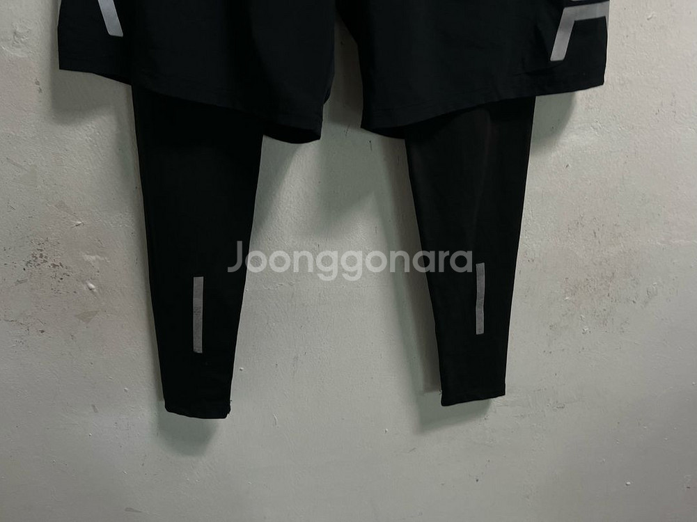 33-34 블랙 기능성 스판 반바지 레깅스--3