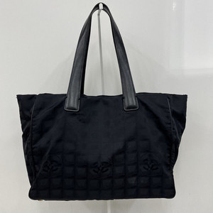 정품 샤넬 트래블 라인 토트백 블랙