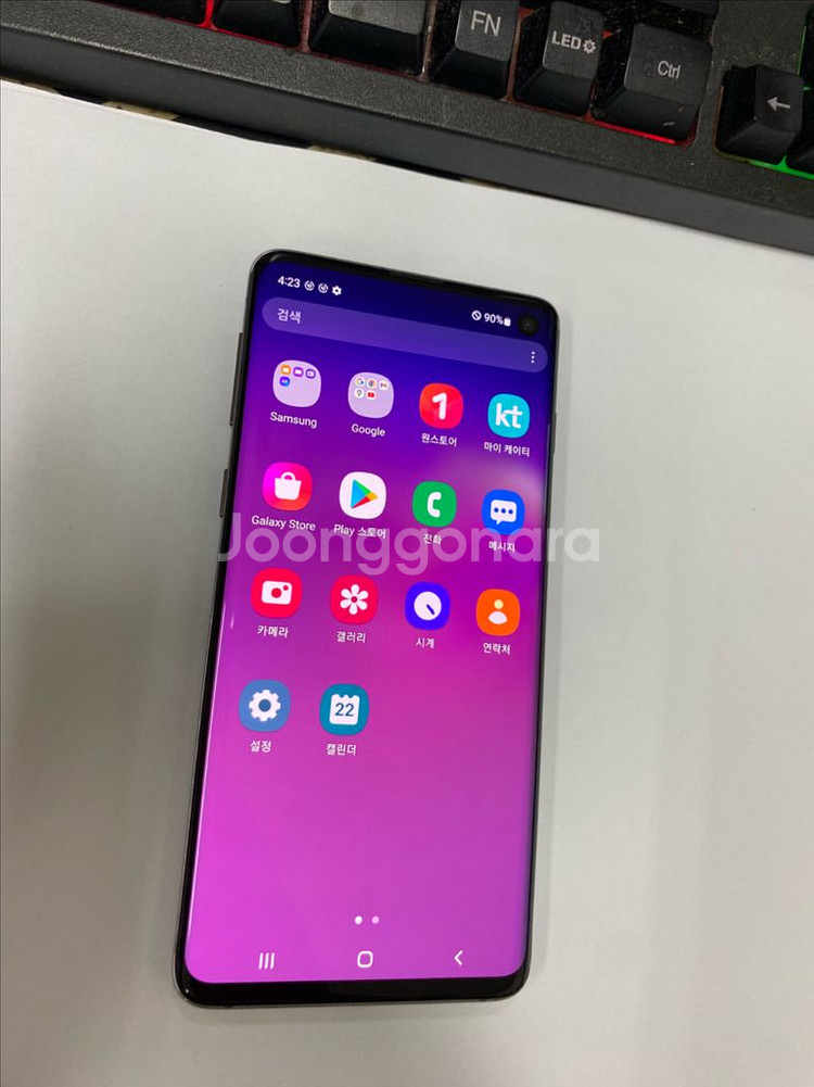 KT 갤럭시S10 LTE 블랙 AA급 128GB 무잔상--1