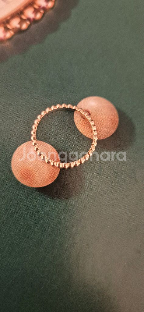 18k 트렌디 비즈링 반지--0