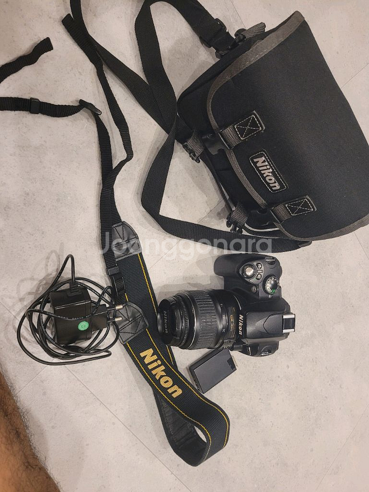 니콘 d40 바디 렌즈 스트랩 가방 베터리--0