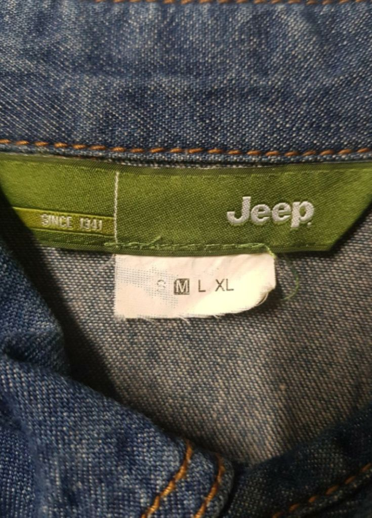 95)지프 자수패치 빈티지 워싱 데님 남방셔츠 이미지