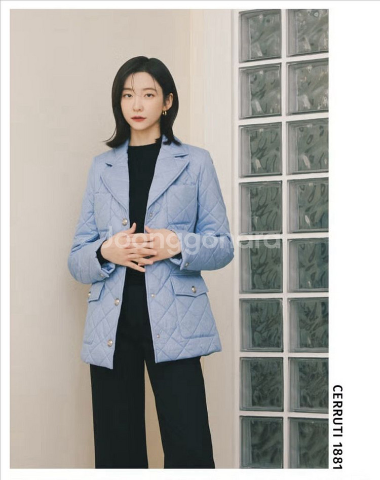23년 세루티 퀼팅 하프코트 자켓 점퍼 누빔 경량 패딩--2