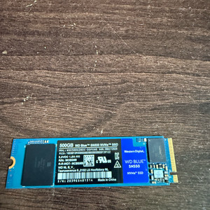 m.2 ssd wd sn550 500g + 램2장