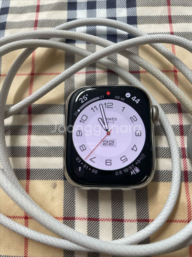 애픙워치9에르메스 41mm 실버 SSS급--1