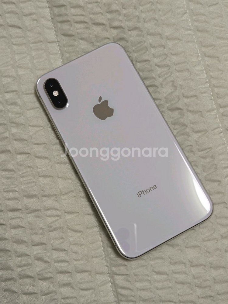 아이폰xs 실버 64GB 카메라무음--1