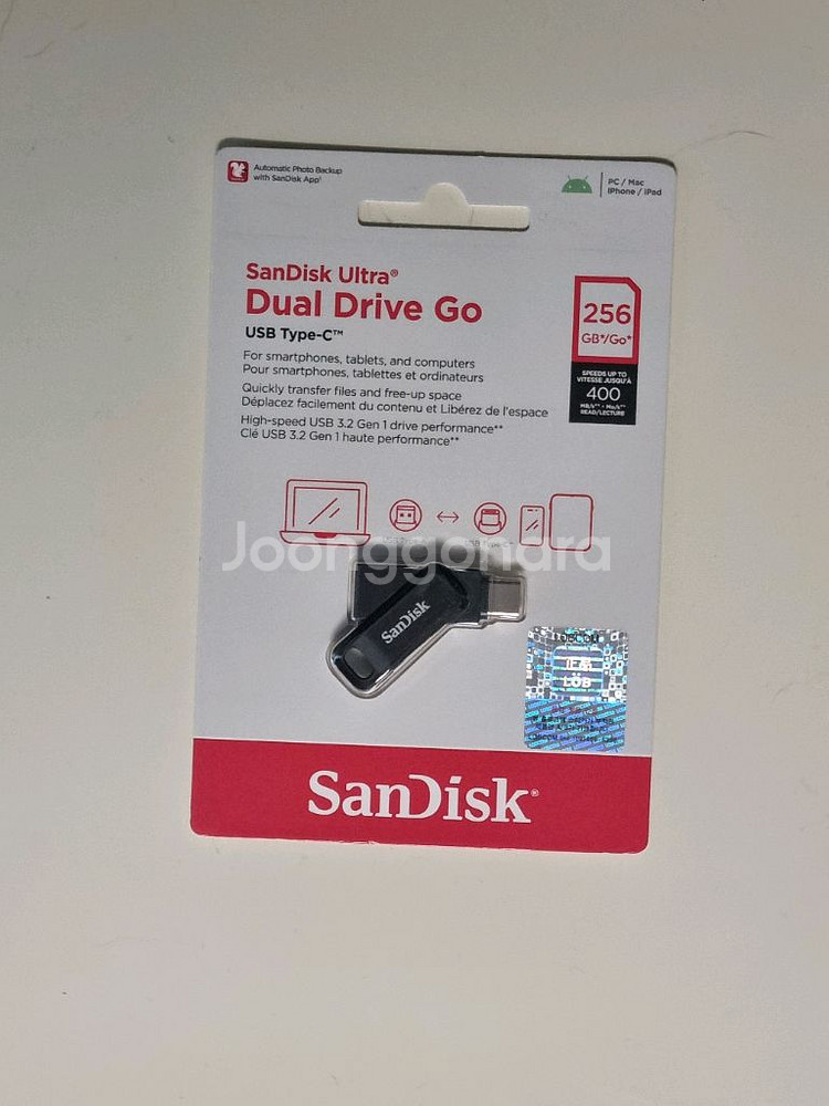 샌디스크 256GB 듀얼 드라이브 USB--1