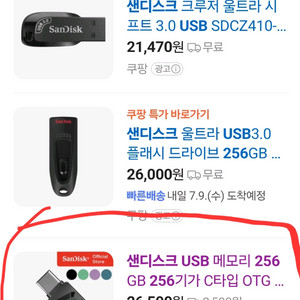 샌디스크 256GB 듀얼 드라이브 USB