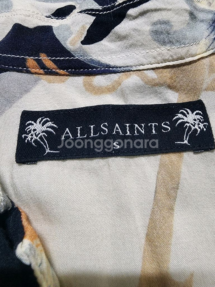 올세인츠 Allsaints 프린팅 레이온셔츠--4