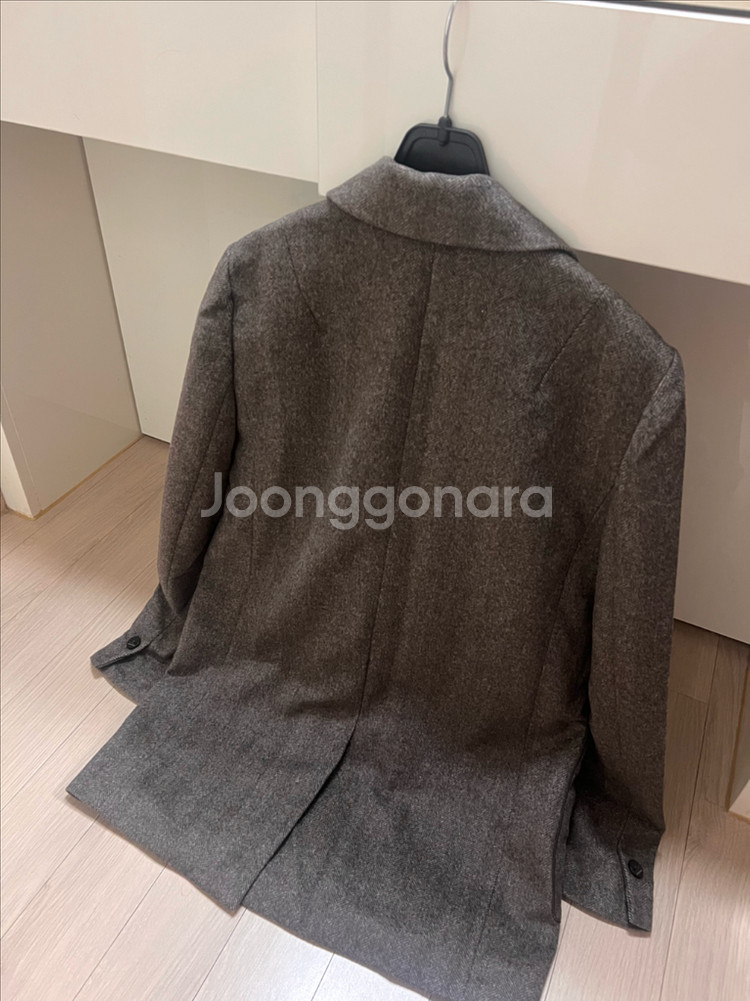 올리브데올리브 울 캐시미어 헤링본 아웃포켓 자켓 숏코트--1