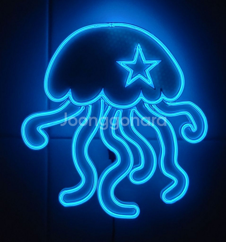 네온사인 해파리 led 램프--0