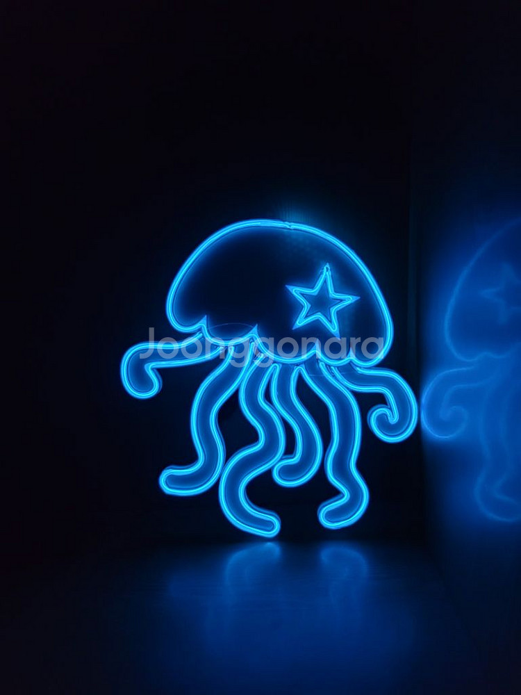 네온사인 해파리 led 램프--3