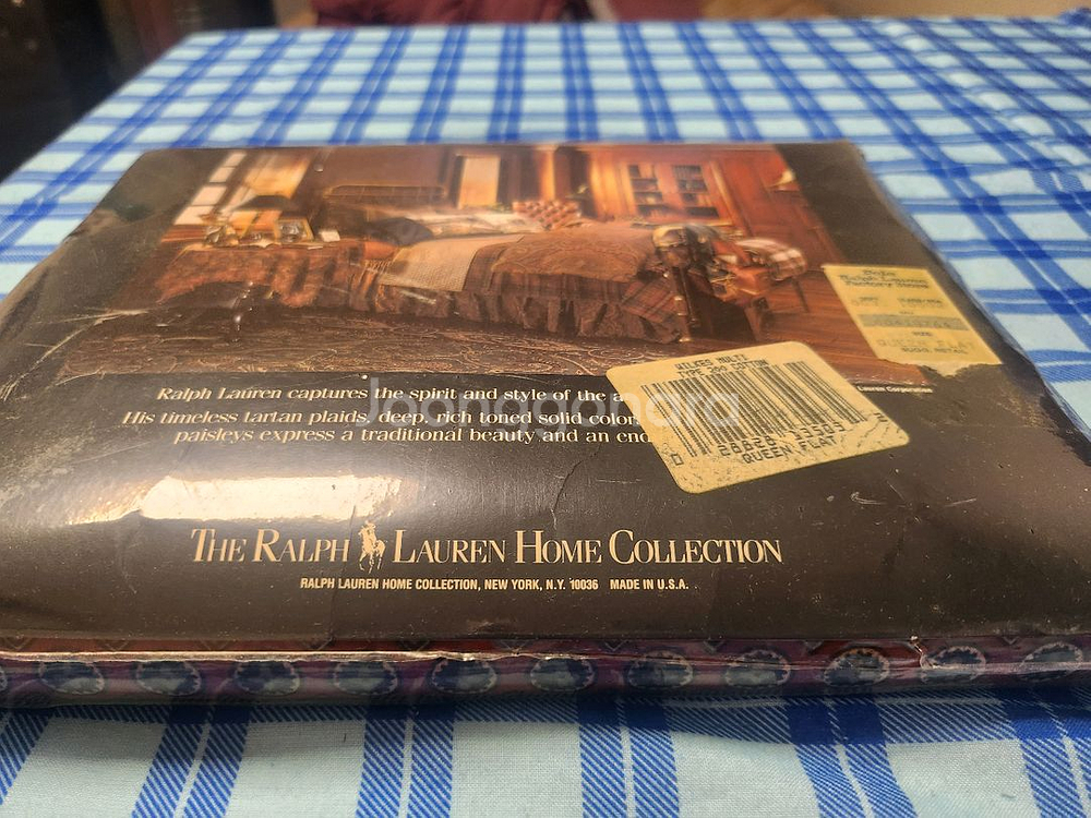 랄프로렌 USA 이불 (퀸 플랫시트)--1