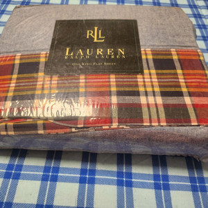 랄프로렌 USA 이불 (쳬크 샴브레이 킹 플랫)