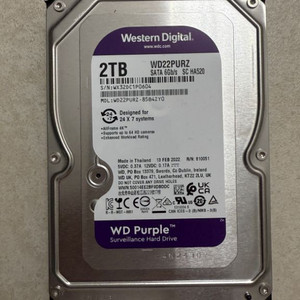 WD Purple 2TB HDD 22년 제조 상태좋음