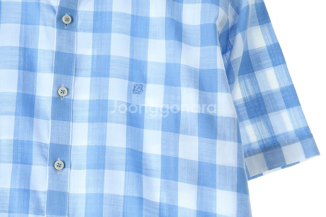 (L) 루이가또즈 반팔셔츠 남방 시어서커 쉬원소재--3