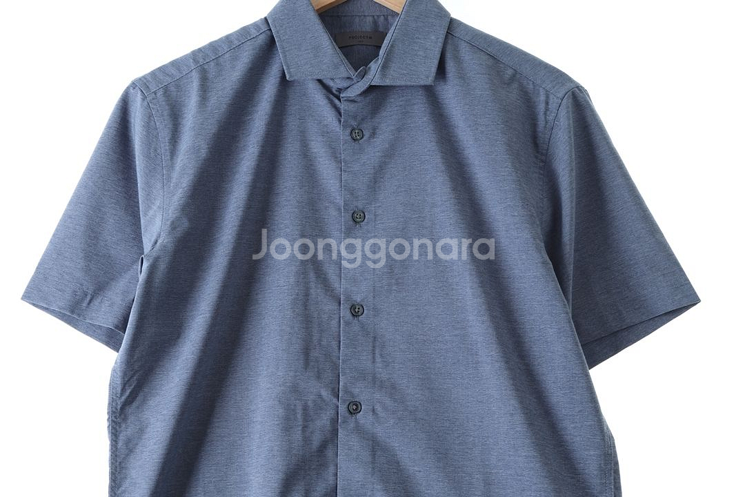 (L) 브랜드빈티지 반팔셔츠 남방 프로젝트엠 시어서커--1
