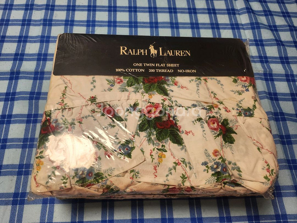 랄프로렌 USA 이불 (트윈 플랫) 러플--0