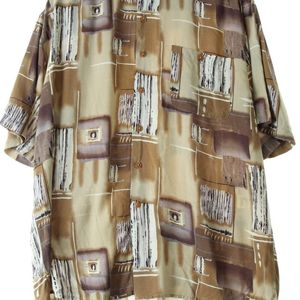 (L-2XL) 브랜드빈티지 반팔셔츠 남방 배색