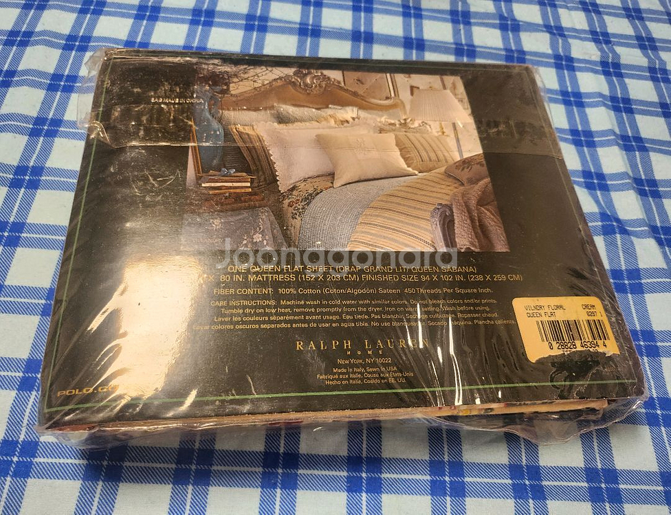 랄프로렌 USA 이불 (퀸 플랫) 새틴 Italy--2