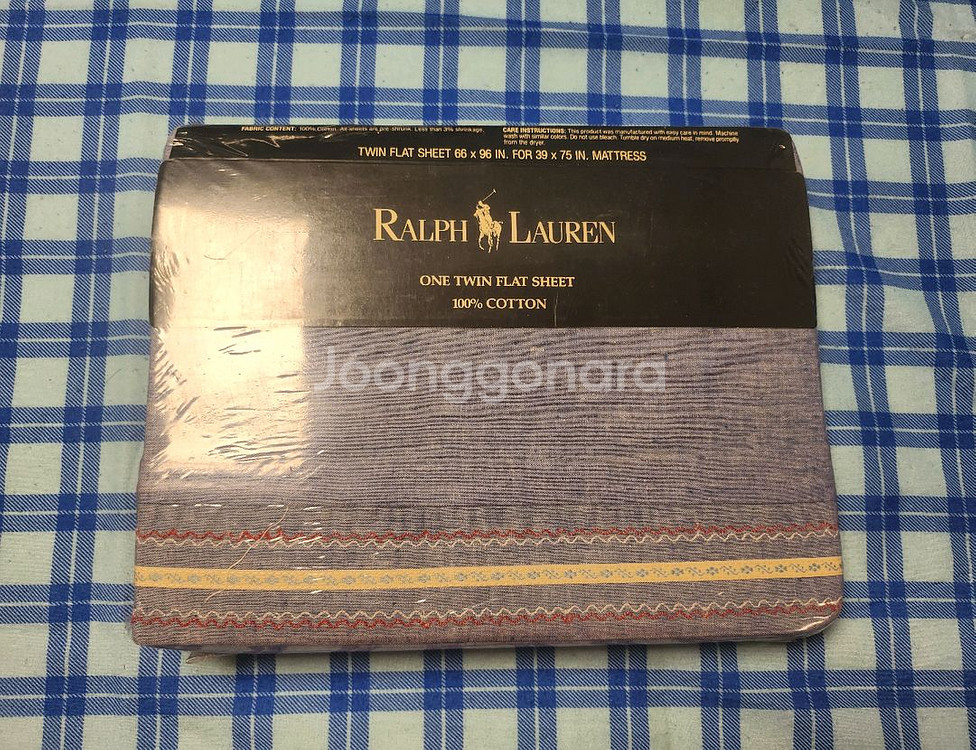 랄프로렌 USA 이불 (트윈 플랫)--0