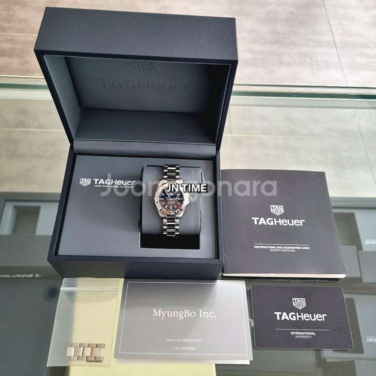 태그호이어 아쿠아레이서 27mm 청판 여성용--8