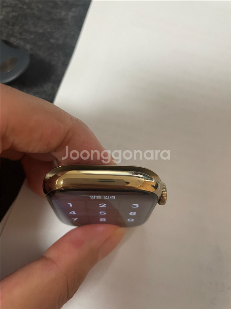 애플워치8 스테인리스골드 44mm--1