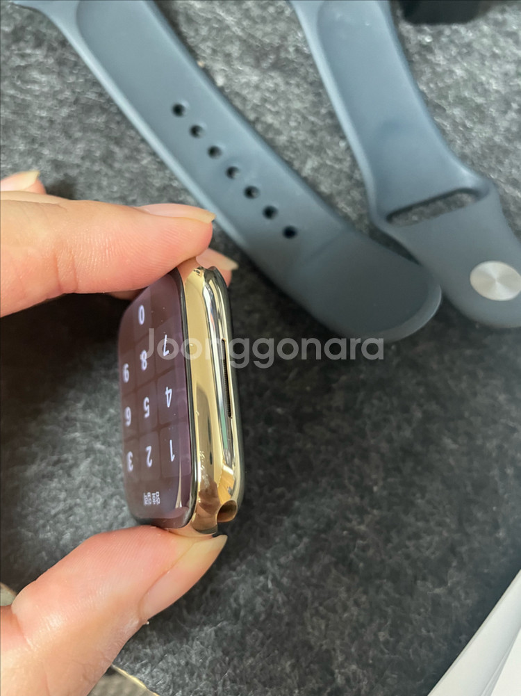 애플워치8 스테인리스골드 44mm--4