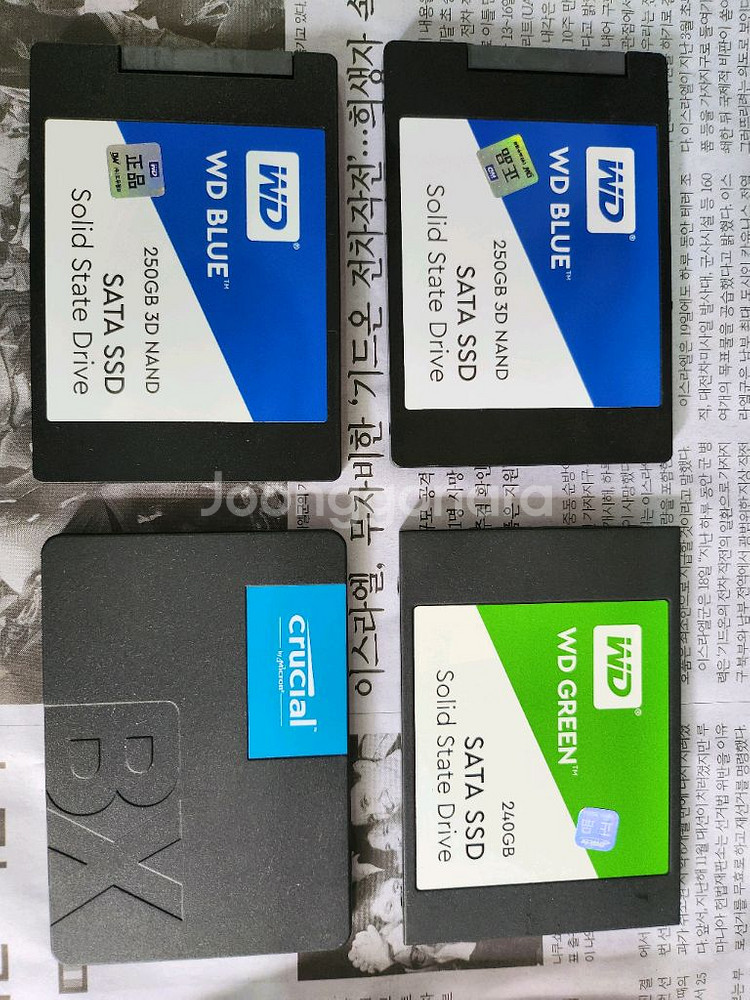 WD SSD250GB , 240GB , 4개--1