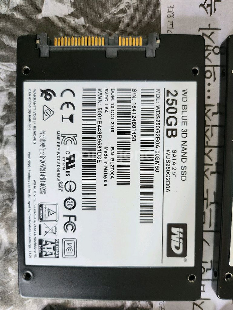 WD SSD250GB , 240GB , 4개--3