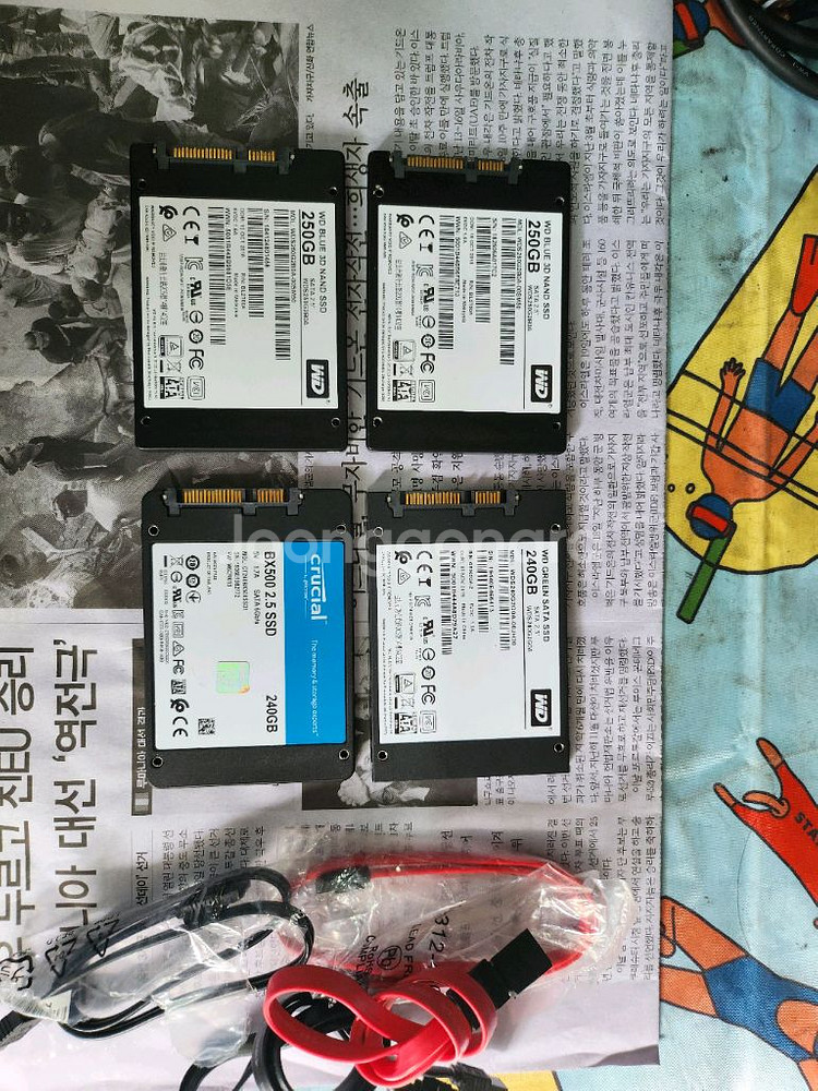 WD SSD250GB , 240GB , 4개--6