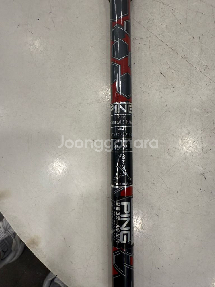 핑 정품 드라이버 SR강도 샤프트 팝니다.--0