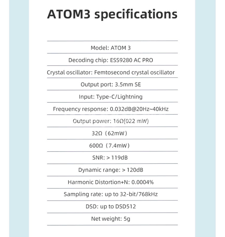 환불가능)무손실 젠더/Audirect Atom3 DAC--8