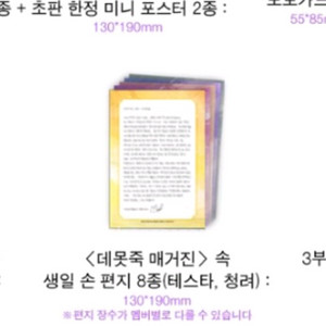 구해요))데못죽 3부 단행본 손편지 한정판