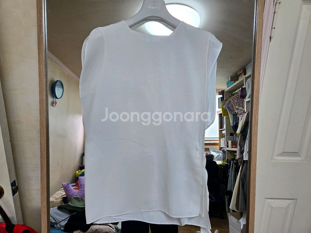 듀엘 화이트 블라우스--0