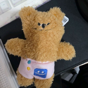 곰돌이 핑크바지 키링 인형