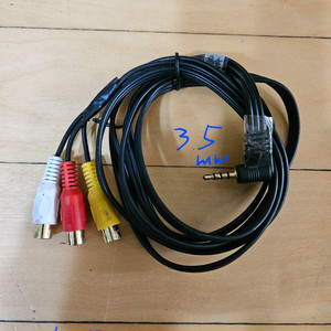 AUX 케이블 3.5 to 2 RCA
