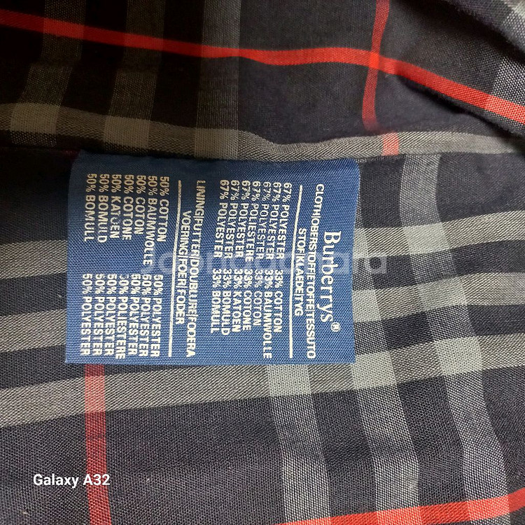 버버리 트렌치코트 navy M--4