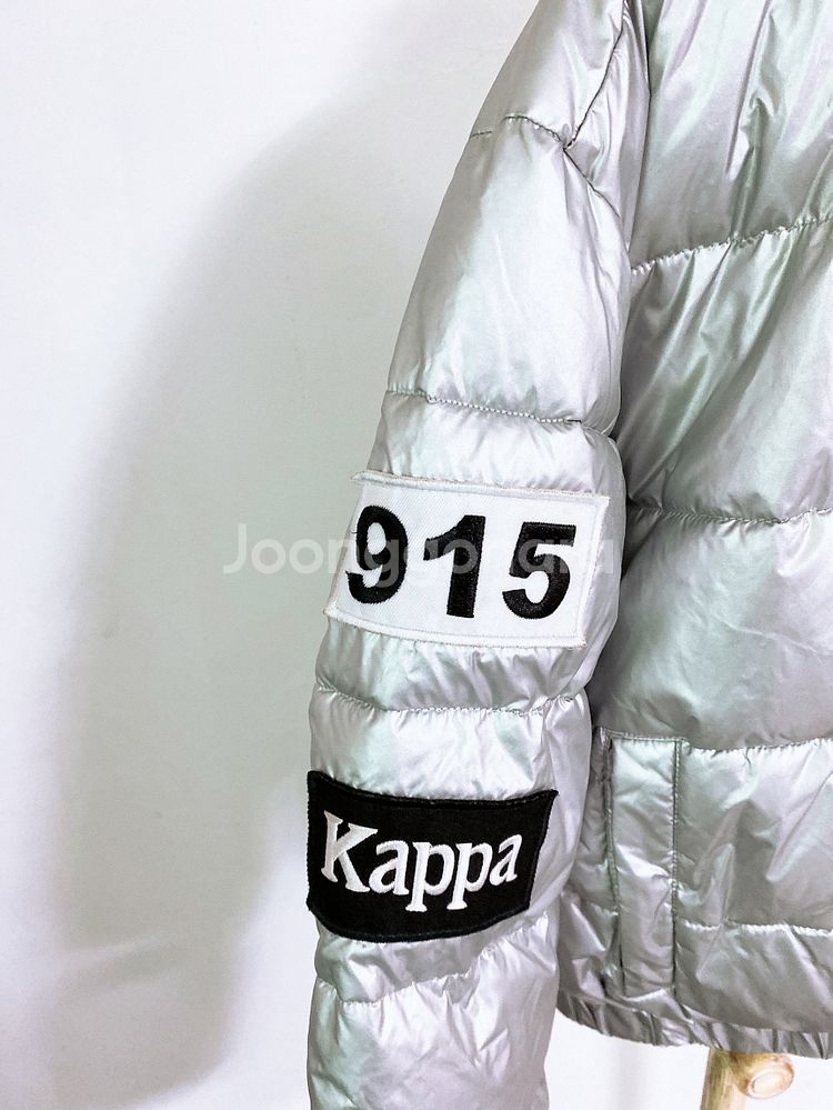 (여성90~95)카파실버오버핏크롭패딩--2