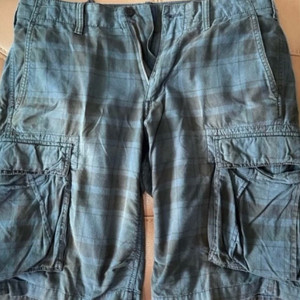 Gap 갭 블랙와치 블랙워치 카고 팬츠 반바지 32