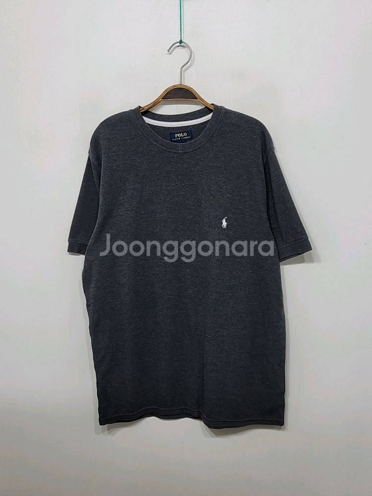 (XL) 랄프로렌 폴로 반팔티 차콜 와플패턴 티셔츠--0