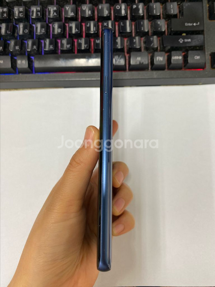 갤럭시S9플러스 블루 외관깔끔 64GB 무잔상급--6
