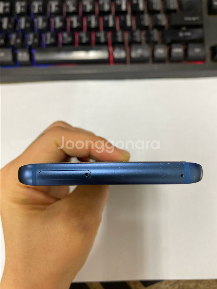 갤럭시S9플러스 블루 외관깔끔 64GB 무잔상급--4