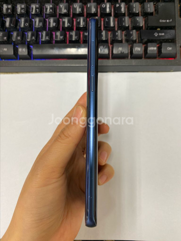 갤럭시S9플러스 블루 외관깔끔 64GB 무잔상급--5