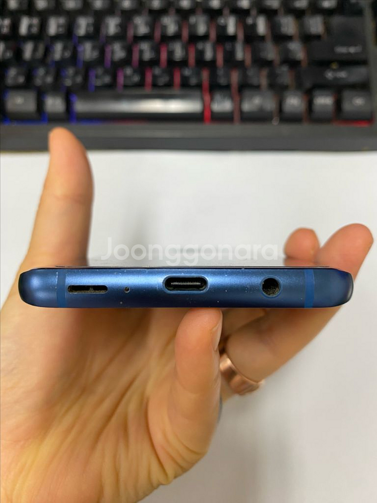 갤럭시S9플러스 블루 외관깔끔 64GB 무잔상급--7